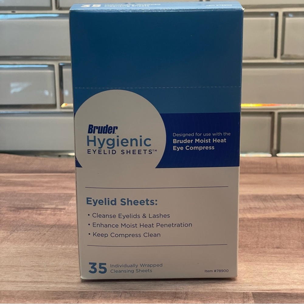 Bruder Hygienic Eyelid Cleansing Sheets Micro Fine Individually Wrapped 35 pcs.